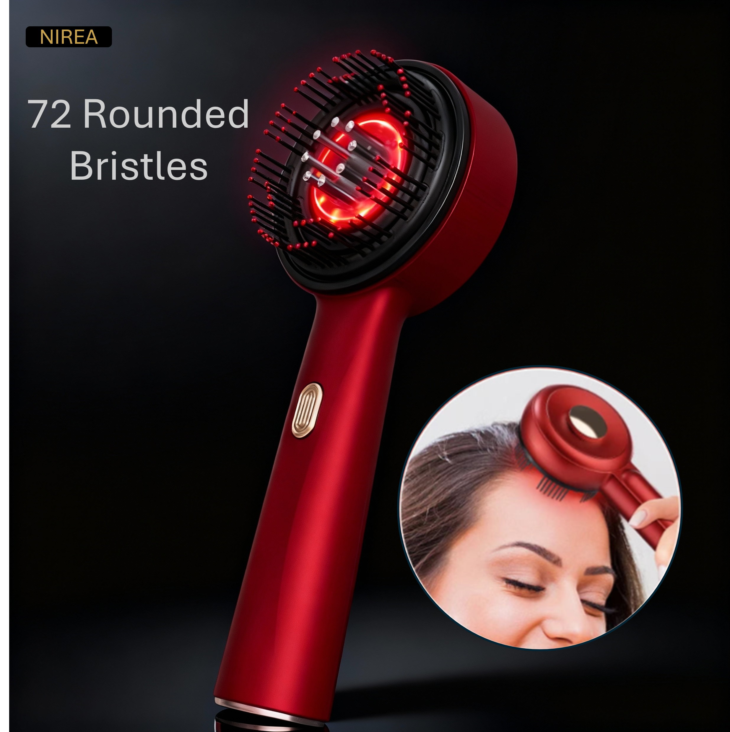 Red Light Scalp Massage Brush