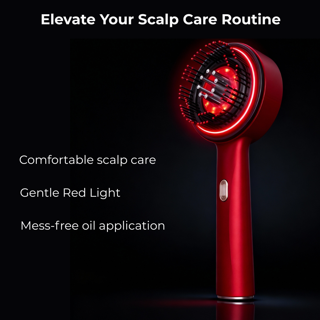 Red Light Scalp Massage Brush