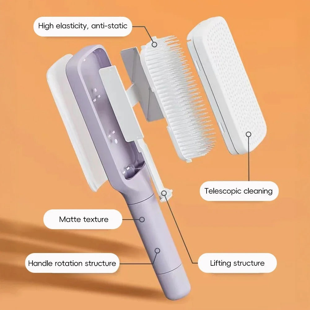 Bristle Retract Pro - Self-cleaning, anti-static, retractable bristles.