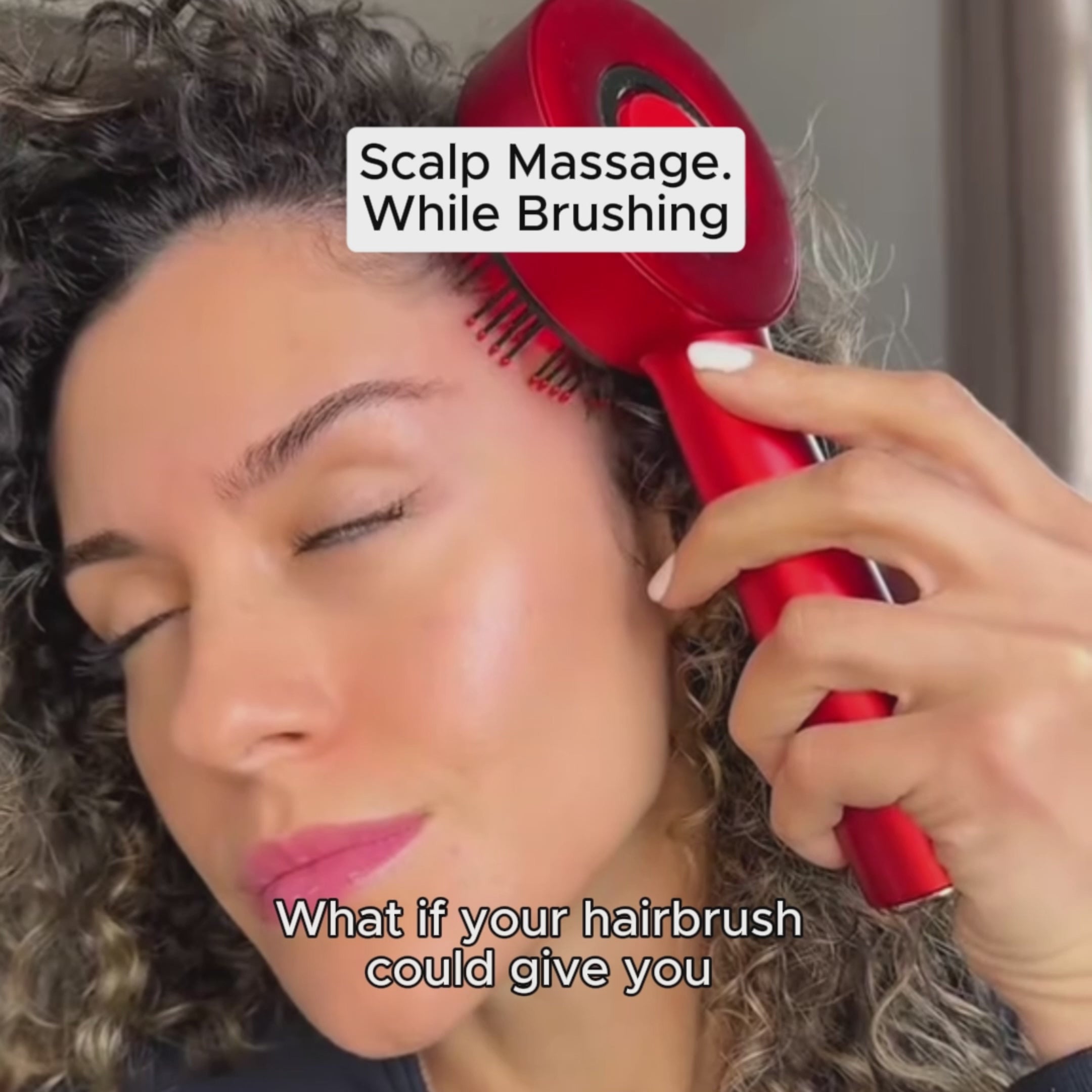 Red Light Scalp Massage Brush